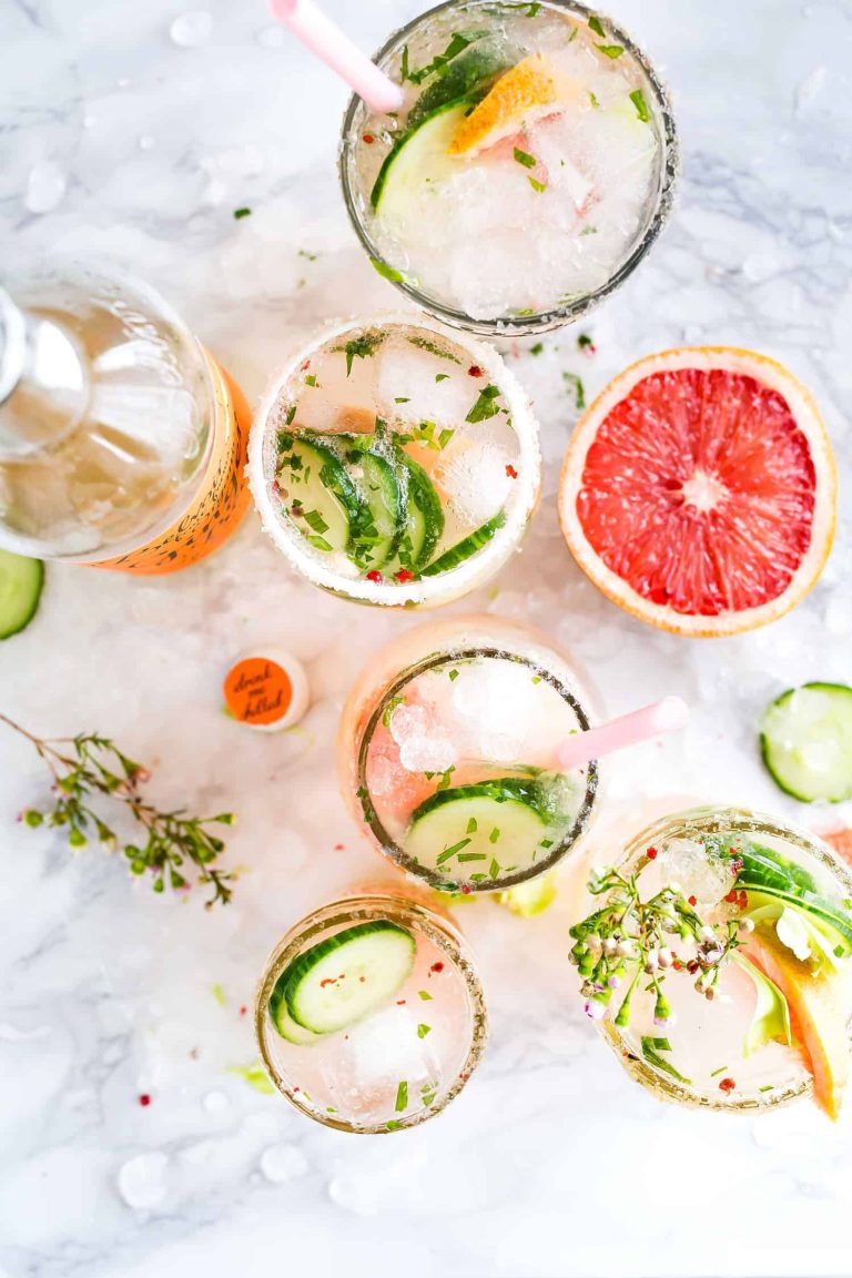 Grapefruit Cucumber Lime Refreshers