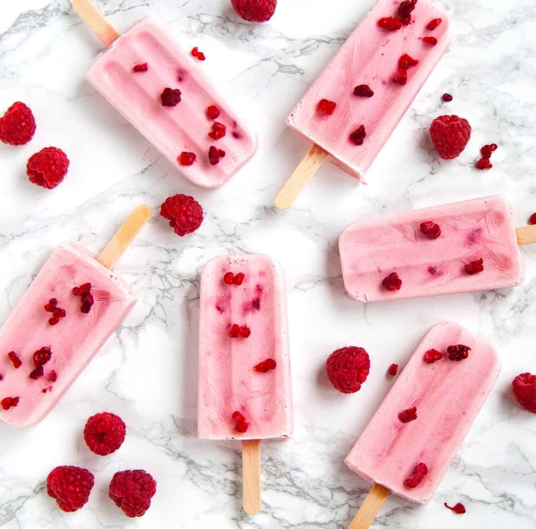 Raspberry Popscicle For Summer